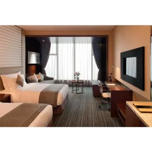 Modern Star Hotel Bedroom Furniture Set Modern Compact Apartment Hotel Room Furniture Set