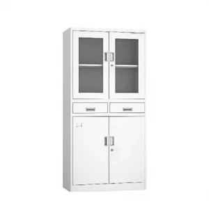 Modern Steel 2 Drawer Lateral Filing Cabinet Smooth Glides Commercial Use Office Paper Document Storage Unit For Kitchen Gym