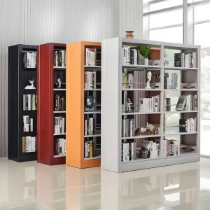Modern Steel Bookshelf Floor Bookcase for Home Library Bedroom Dining School Hotel Hall Furniture Metal Can Be Combined