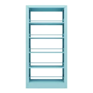 Modern Steel Bookshelf with Easy Assembly and Space Saving Design for Home Office and Living Room