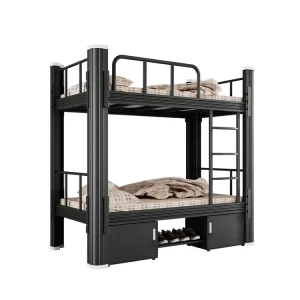 Modern Steel Bunk Bed for Bedroom Apartment School Hotel Use King Queen Sizes Durable Design
