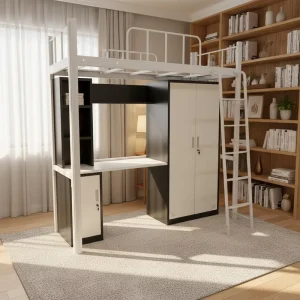 Modern Steel Bunk Beds for Dormitory Use Adult Kids & Adults School & Hospital Knock down Structure Customizable Sizes