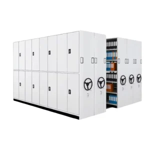 Modern Steel Compact Density Mobile Shelving Cabinet Adjustable Lockable Large Capacity
