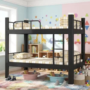 Modern Steel Dormitory Queen Size Good Quality Loft Bed Hostel Adult Bunk Beds with Stairs School Apartment