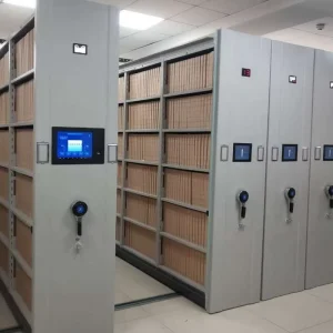 Modern Steel Electric Intelligent Dense Cabinet Mobile Shelving File Archives Rack Adjustability for Office Library School