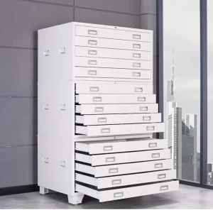 Modern Steel File Cabinet Drawer Storage Set For Engineering Data And Site Base Map Filing