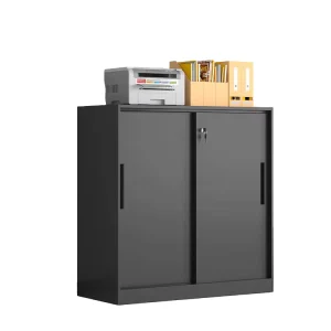 Modern Steel Filing Cabinet Metal Filing Cabinet with Adjustable Shelves Lockable Modern File Cabinet for Home Offices Furniture