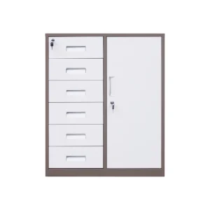 Modern Steel Filing Cabinet with More Than 4 Lockable Drawers for Home Office Durable Space-Saving Design