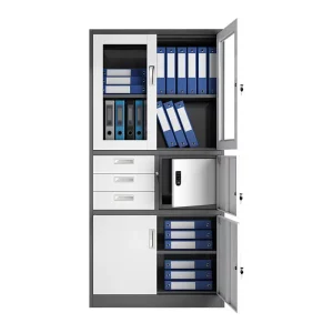 Modern Steel Office Filing Cabinet with 3 Drawers Eco Friendly and Durable for School and Hospital Use