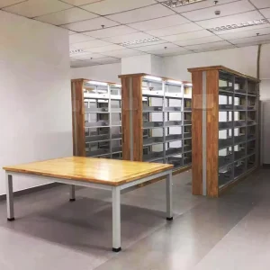 Modern Steel Space Saving Extendable Bookshelf with Customizable Color Options for Home Furniture