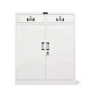 Modern Steel Thick Two Drawer Lockable Filing Cabinet for Home Office and School Use
