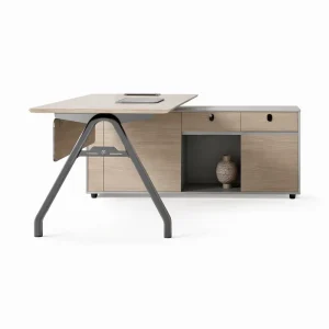 Modern Steel Wood Office Desk 1800*900*750mm Eco friendly for Green Office Space Customizable in Various Colors