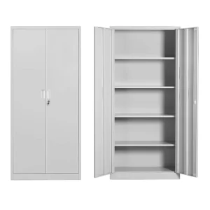 Modern Storage 2 Door Filing Cabinet Home Office Steel Metal Glass Door Filing Cabinet