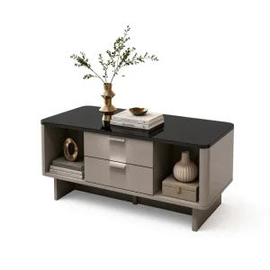 Modern Storage Coffee Table Rectangular Wooden with Drawers Living Room Home Furniture