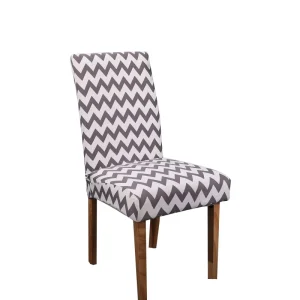Modern Stretch Printed Polyester Fiber Chair Cover Durable Dustproof Oil Proof Machine Washable Four Seasons Universal