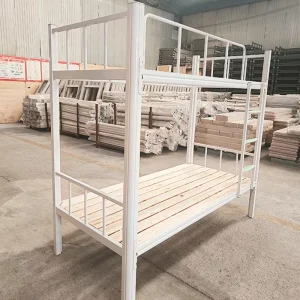 Modern Strong Metal Loft Bed with Stair and Wardrobe Dormitory Bed with Desk and Storage Drawers for Apartment Use