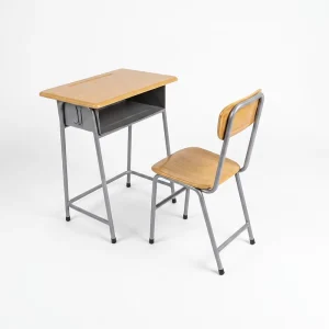 Modern Student Training Chair Fixed Table Chair Set Durable Metal PP Construction School Classroom Commercial Use