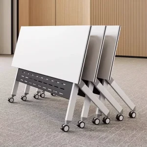 Modern Study Table Metal Frame Modular Detachable Foldable Wood Conference Table Training Table