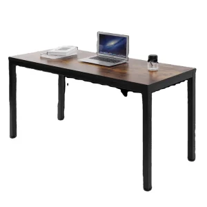 Modern Sturdy Large Office Desk for Home Computer Study Writing Table with Extra Strong Legs Laptop Stand