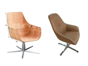 Modern Style Alloy Furniture Frame Office Chair with Plywood for School Hospital or Office Building Use