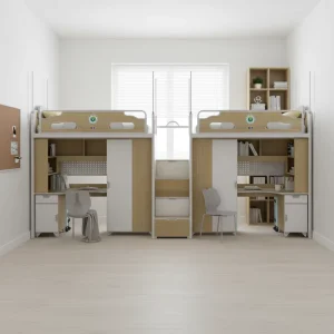 Modern Style Campus Dormitory Bed Multifunctional Dormitory Bed Bunk Bed Table Dormitory Bed