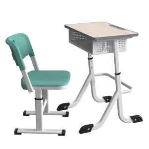 Modern Style Classroom Desk and Chair Set Comfortable and Inexpensive School Furniture with Steel Frame and Plastic Material