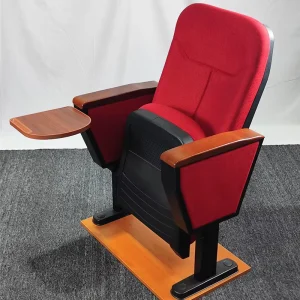 Modern Style Custom Fabric Theater Furniture Folding Auditorium Chair with Armrests for School Hotel Hospital