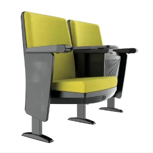 Modern Style Durable Fabric Theater Auditorium Chair With Metal Leg