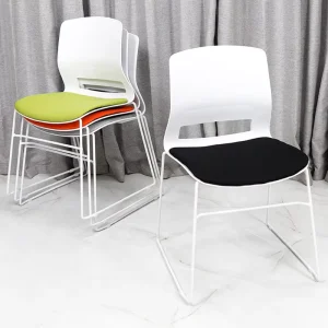 Modern Style Ergonomic Conference Chair Thickened Stackable Office Chair for Staff Training Meeting Business Negotiation
