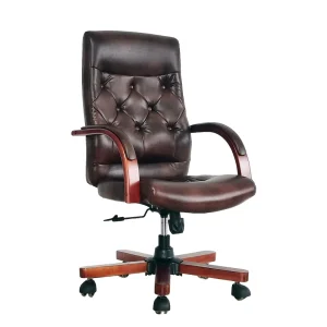 Modern Style Ergonomically Comfortable Office Chair Durable PU Leather Furniture Rollers Armchairs Old Computer Chair