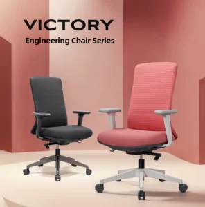 Modern Style Fabric Back Swivel Home Office Chair