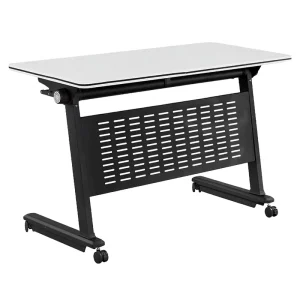 Modern Style Foldable Iron Office Computer Table Mobile School Desk Home Office Conference Durable Commercial Use Office