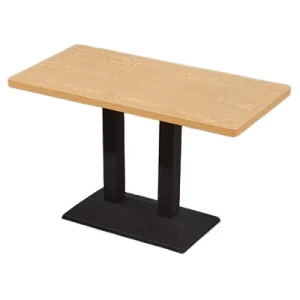 Modern Style Leisure Kitchen Iron Leg Plywood Marble Wood Veneer Restaurant Coffee Shop Cafe Hotel bar Wood Dining Table