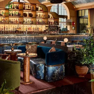 Modern Style Luxury Restaurant Sofa Booth Hotel Cafe Theme Restaurant Booth Table and Chairs