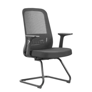 Modern Style Mesh Black Office Chair, Adjustable Lumbar Support for School Home Office Hotel Use for Meeting Room