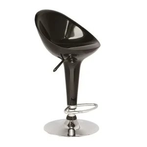 Modern Style Metal Dining Bar Stool Adjustable Height Swivel ABS Plastic Home Bar & Gym Use