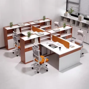 Modern Style Office Furniture Office Workstations with Storage Cabinet Suitable for Office Building