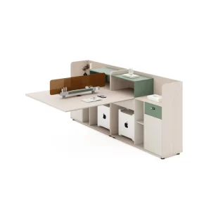 Modern Style Office Furniture Particle Board Material Office Desk Extended Seating for Office Building