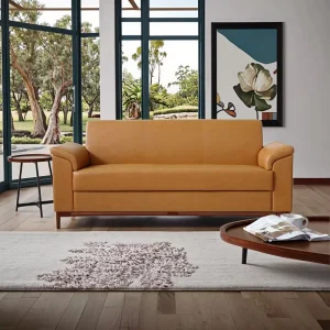 Modern Style One Seater Leather Sofa for Hotel Room PU Material with Sponge Filling