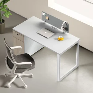 Modern Style Simple Office Desk Wooden Staff Table Open Work Station Cubicle with Extendable Computer Desk