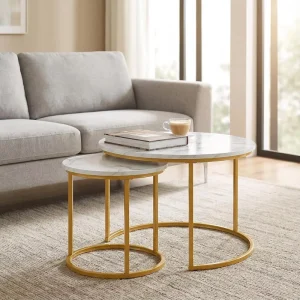 Modern Style Sintered Stone Italian Design Multi functional Metal Frame Glass Top Coffee Table for Small Apartment