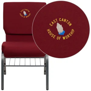 Modern Style Upholstered Church Chair Theater Furniture Foldable Durable Metal Steel Leg Aluminum Theater Cinema Home Office