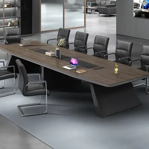 Modern Style Wooden Office Furniture Panel Foldable Meeting Desk Conference Table for Office Use
