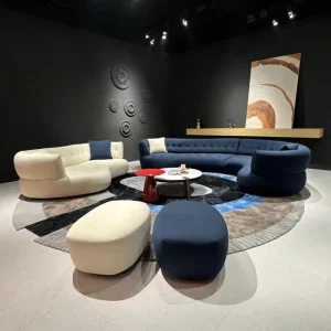Modern Stylish Design Contemporary Interiors U Shape Fabric Sofa for Luxurious Living Room & Hotel Furniture