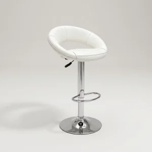 Modern Swivel Adjustable PU Leather Bar Stools Hollow Back High Counter Chairs Multi Scene Use Bar Chairs