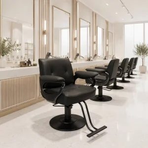 Modern Swivel Adjustable Spa Beauty Equipment Barber Salon Chair for Hair Stylist Tattoo Barbershop Bathroom Use