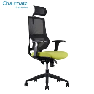 Modern Synchronized Mechanism Upholstered Ergonomic Office Chair with 4D Adjustable Armrests