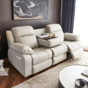 Modern Synthetic Leather Living Room Manual Reclining Sofa Manufacturer Furniture Recliner Sofa Set