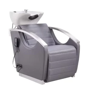 Modern Synthetic Leather Shampoo Chair with Back Wash and Massage Function for Hair Salon