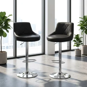 Modern TUQ Chair Outdoor Adjustable Height Bar Stool with Soft Pad Home Furniture Design Stool Leisure Bar Chair for Villa